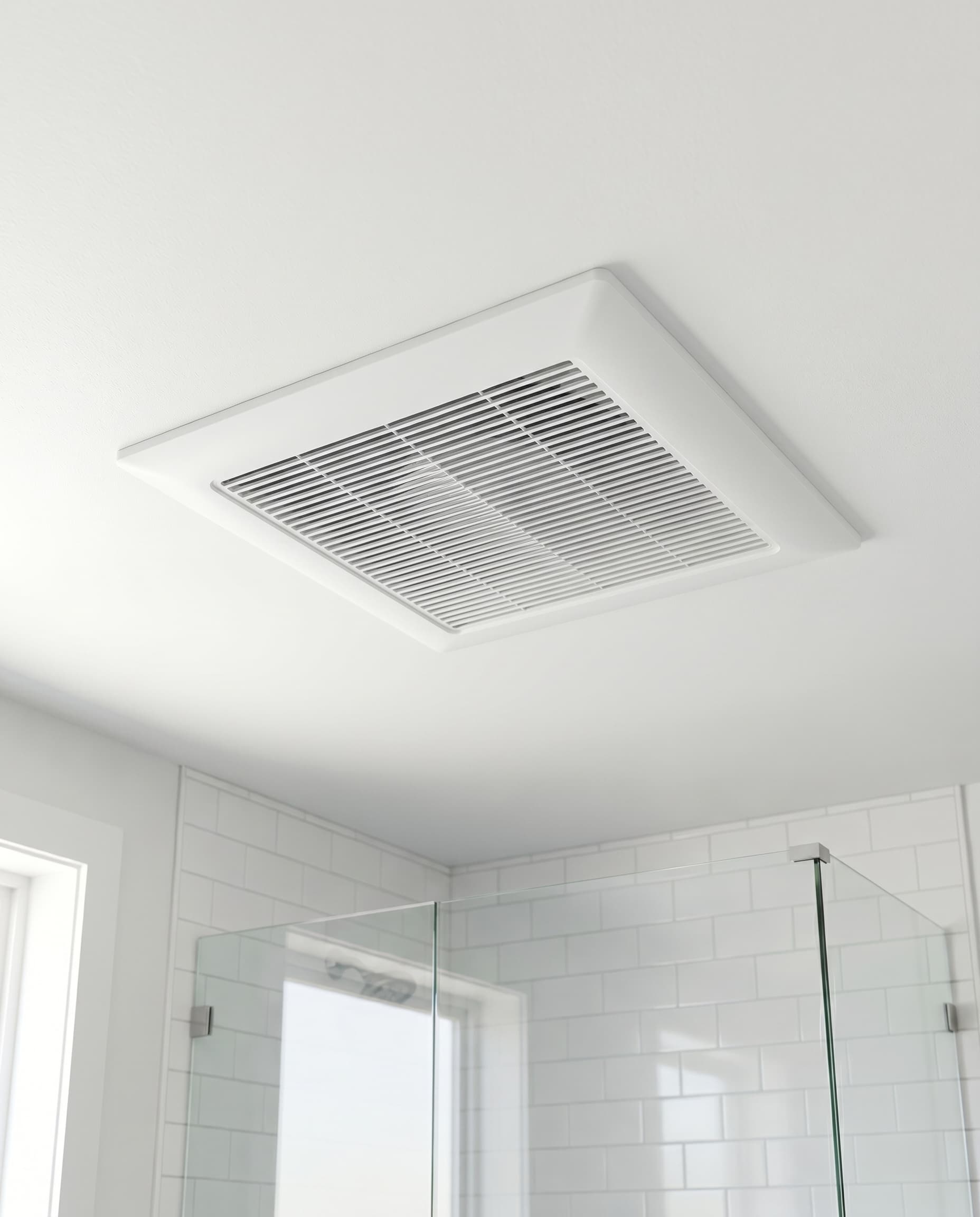Bathroom exhaust fan installation in an Ontario home by a licensed electrician