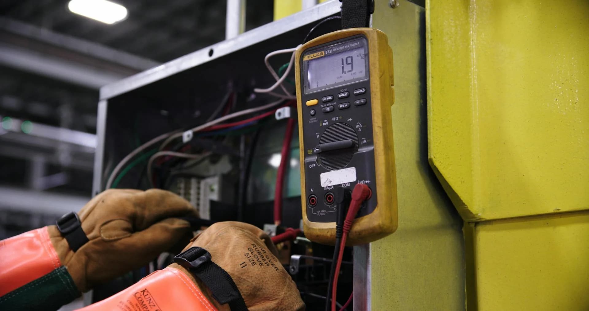 Federal Pioneer electrical panel being inspected by licensed electrician in Ontario