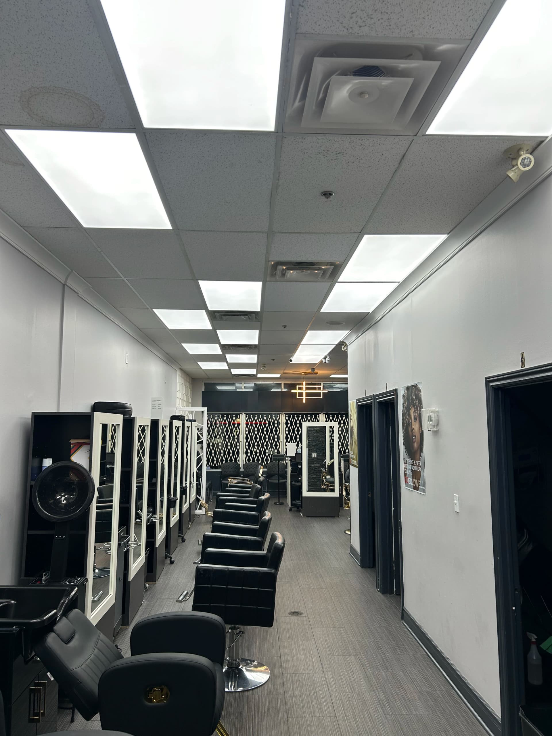 Commercial LED lighting installation