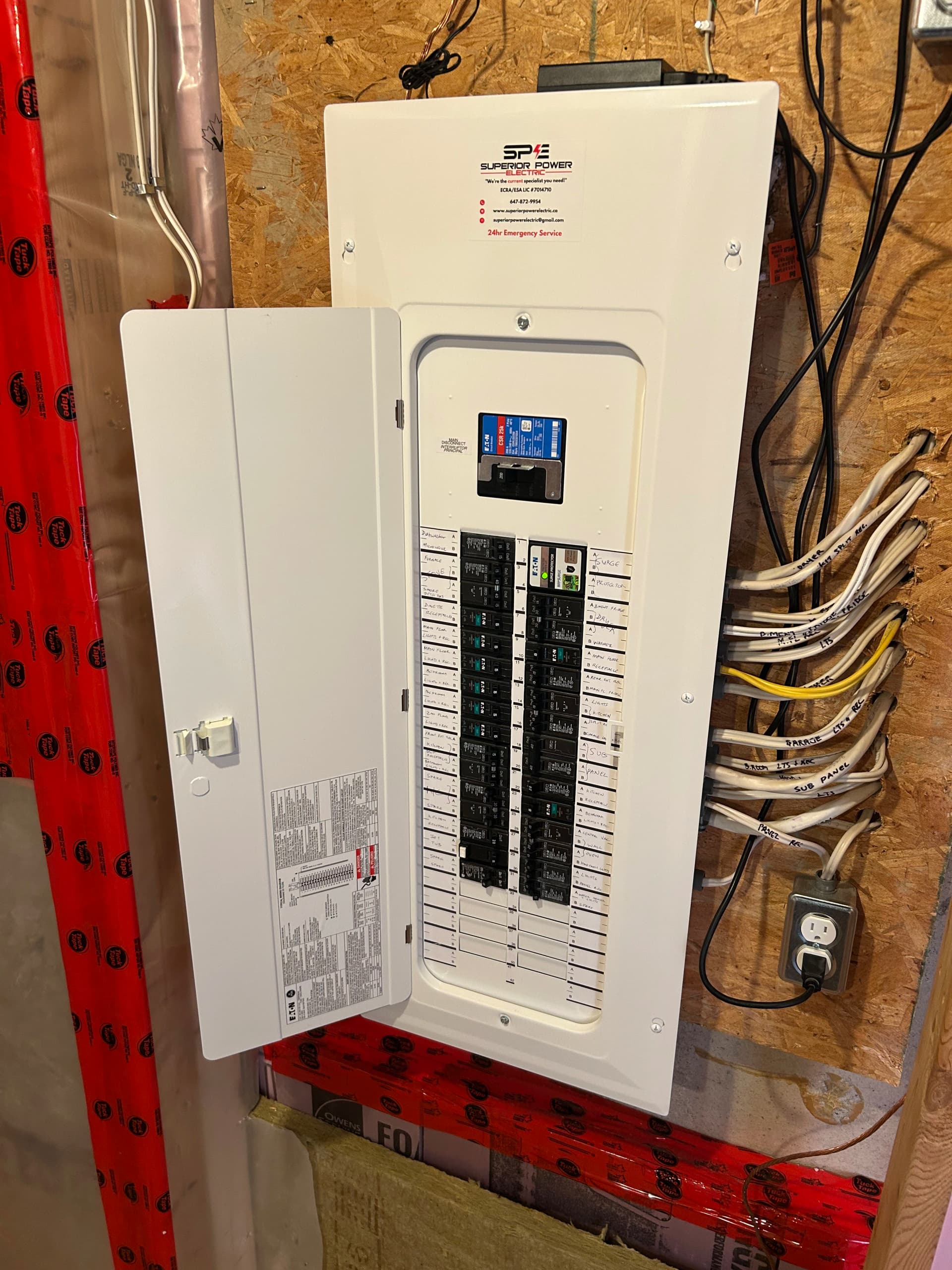 200A panel upgrade with SPE branding