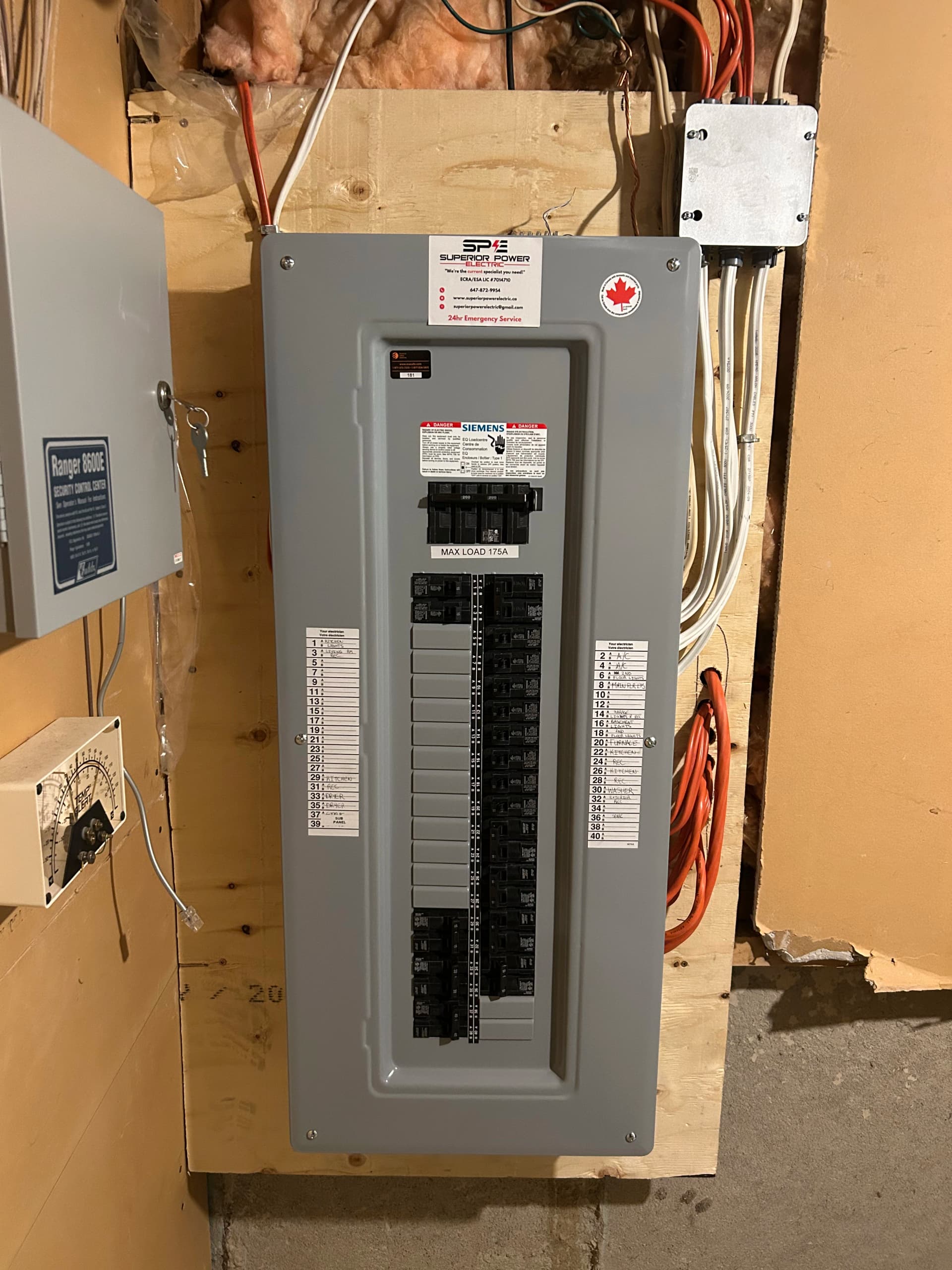 Panel upgrade for hot tub hookup