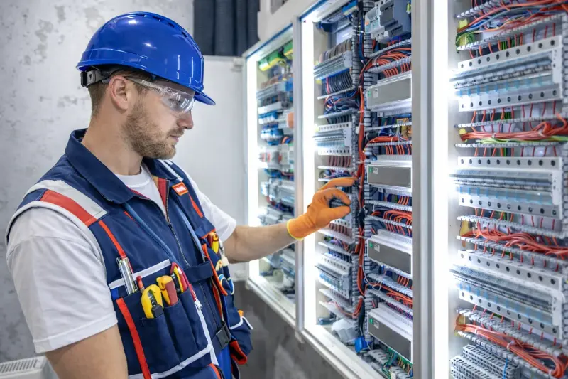 Old electrical panel showing signs it needs replacement