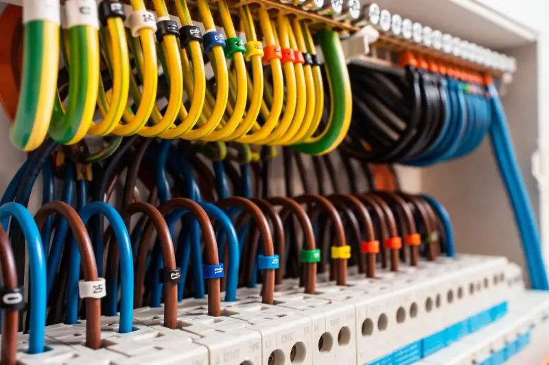 Licensed electrician performing electrical work in an Ontario home